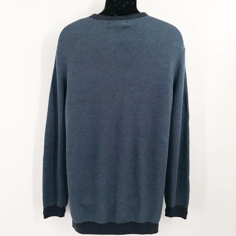 VINCE CAMUTO Space-Dye Crew Neck Pull Over Blue Sweater - Size X-Large - Picture 5 of 7